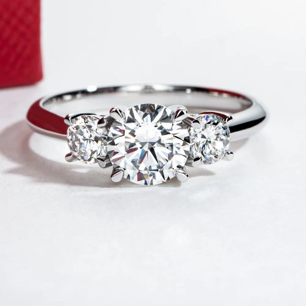 1.5 CTTW VVS2 D Color Lab Grown Diamond Ring