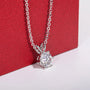 1 Carat D Color Moissanite Pendant Necklace