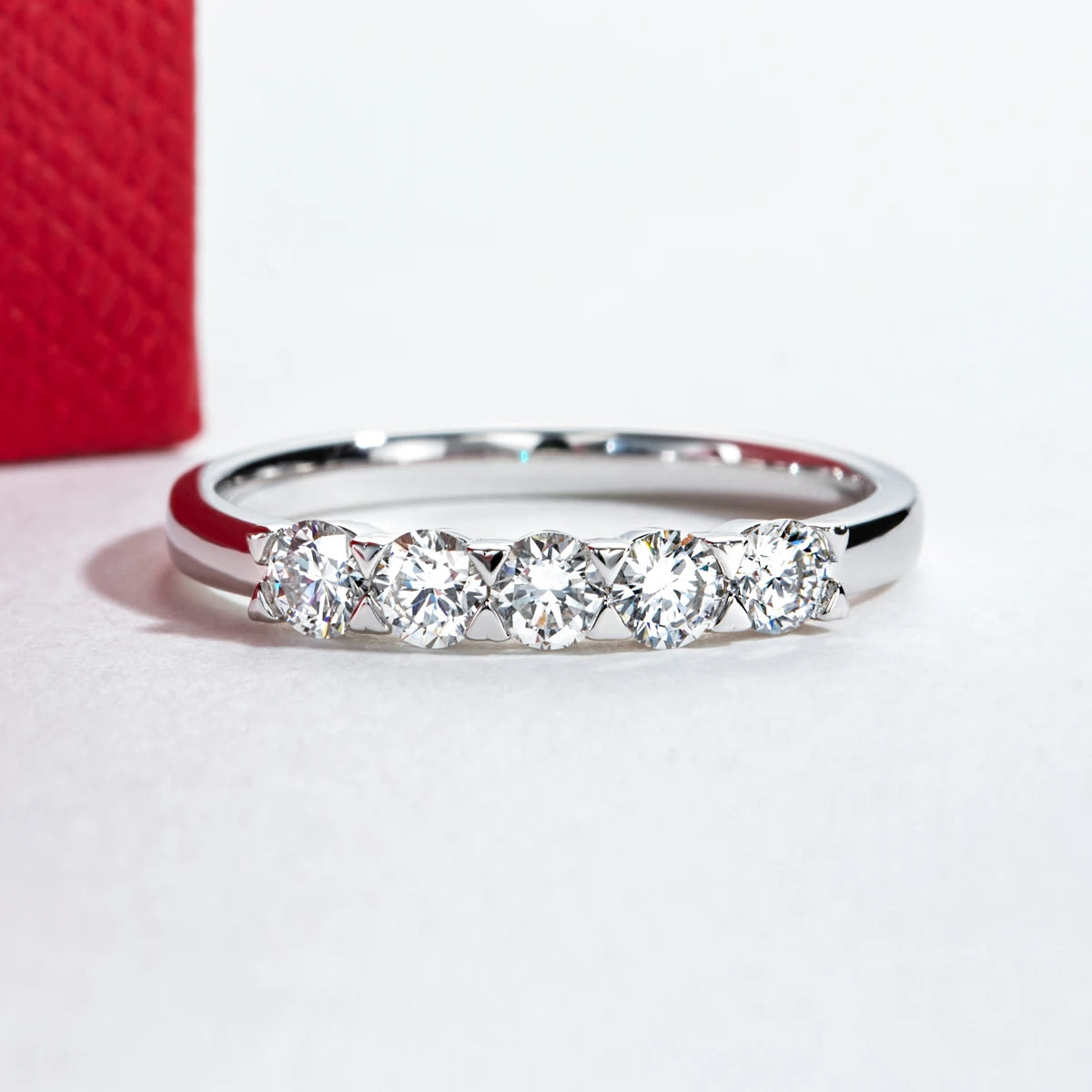 0.5CT VVS2 D Color Lab Grown Diamond Band