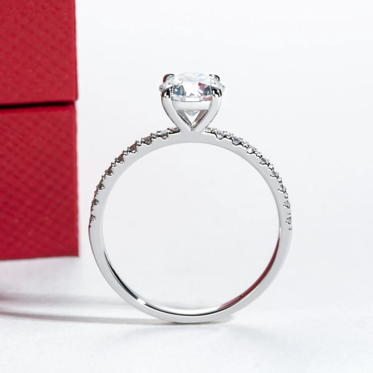 1 CT D Color Lab Grown Diamond Engagement Ring
