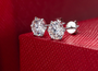 1 CT VVS1 D Color Moissanite Stud Earrings