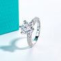 3 CT Round Cut Moissanite Engagement Ring