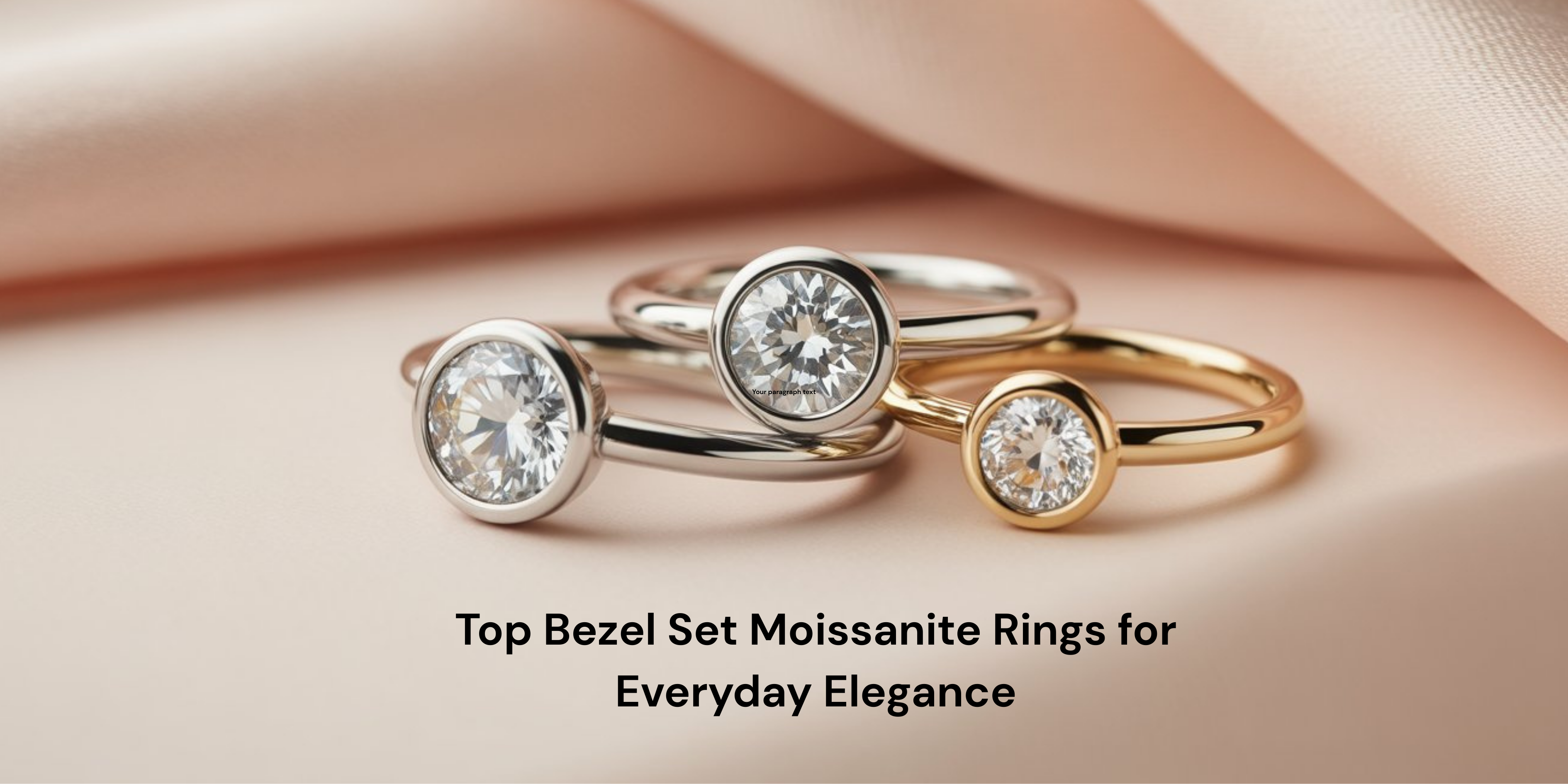 Bezel Set Moissanite Rings