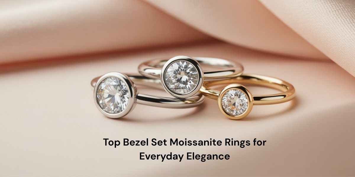 Top Bezel Set Moissanite Rings for Everyday Elegance – GK Moissanites