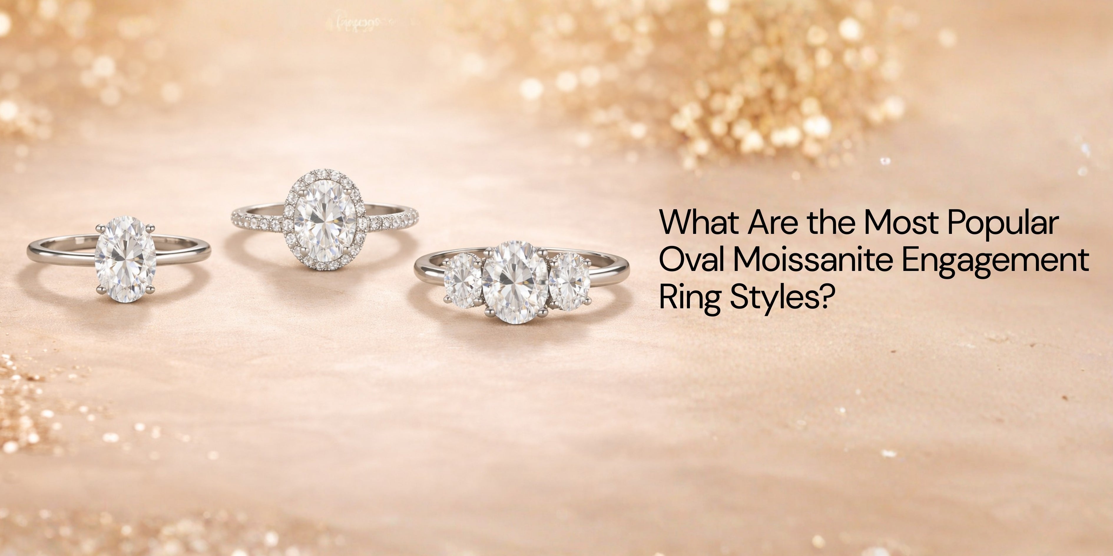 Oval Moissanite Engagement Ring