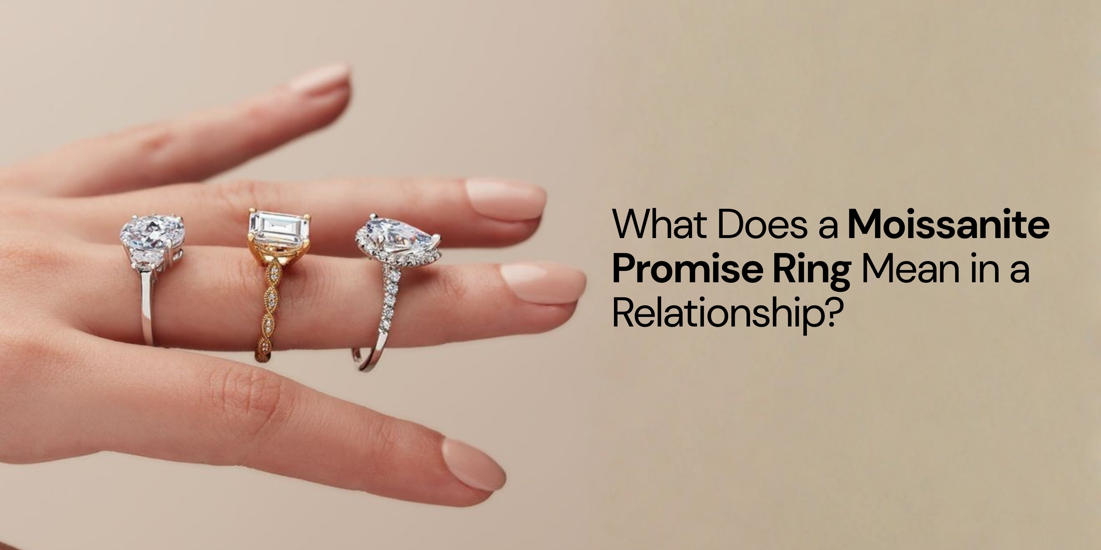 Moissanite Promise Ring 