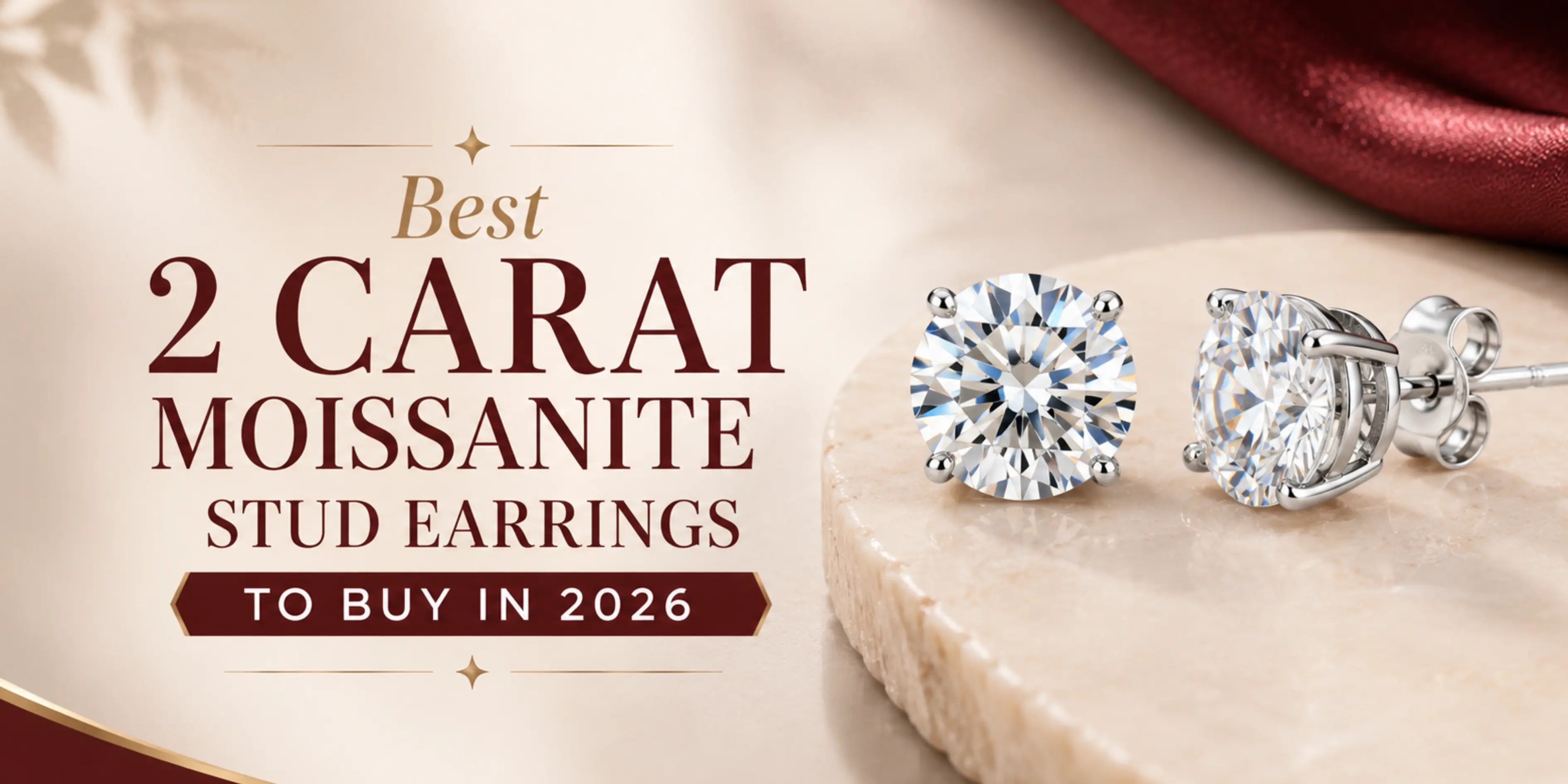 Best 2 Carat Moissanite Stud Earrings to Buy in 2026