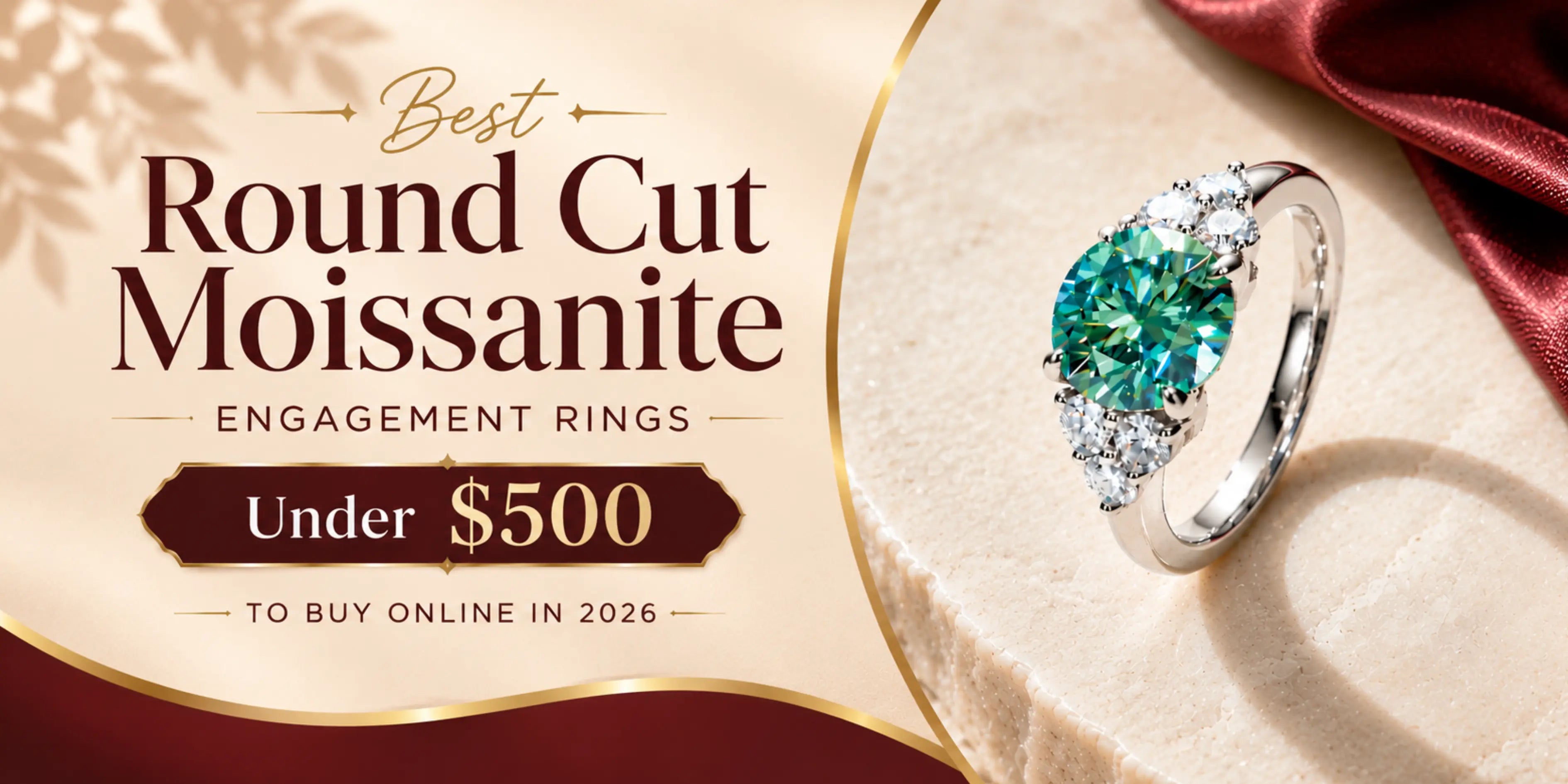 Best Round Cut Moissanite Engagement Rings Under $500