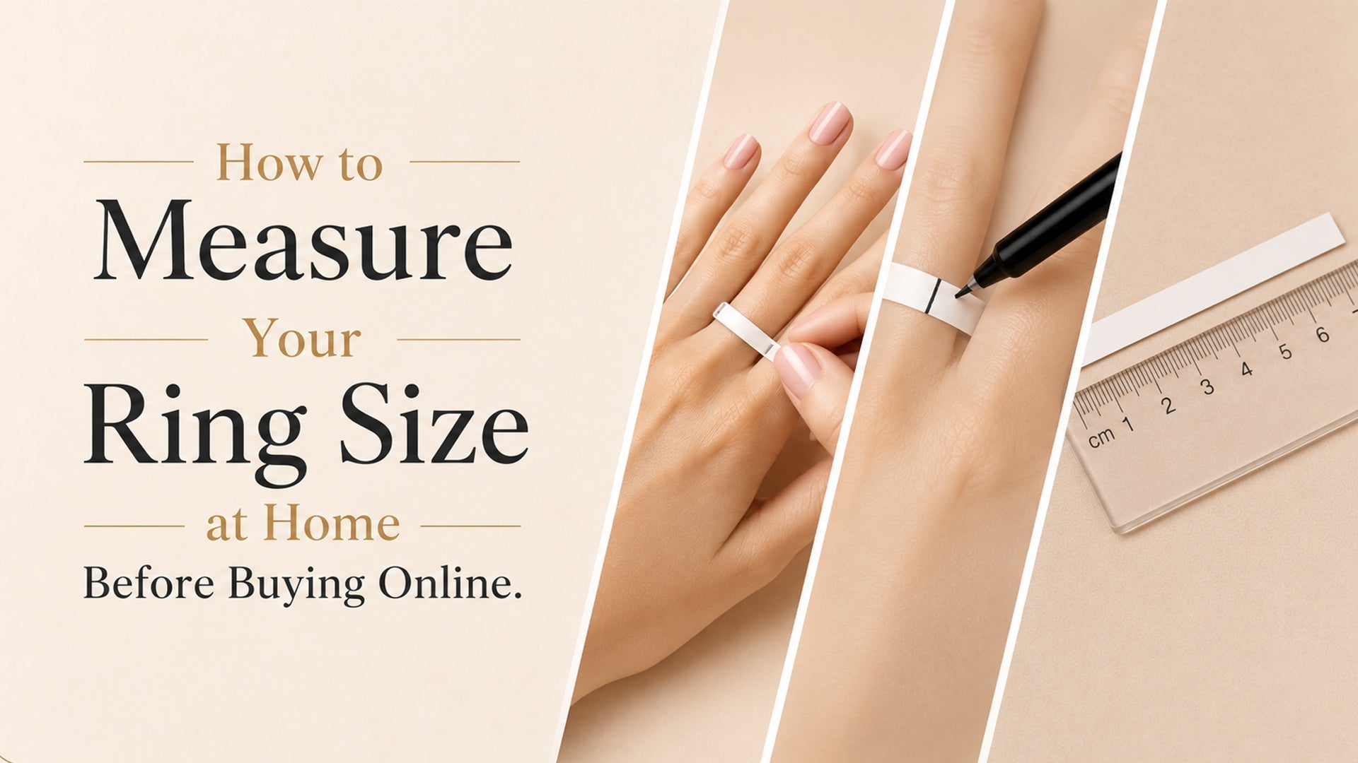 How to Measure Your Ring Size at Home Before Buying Online