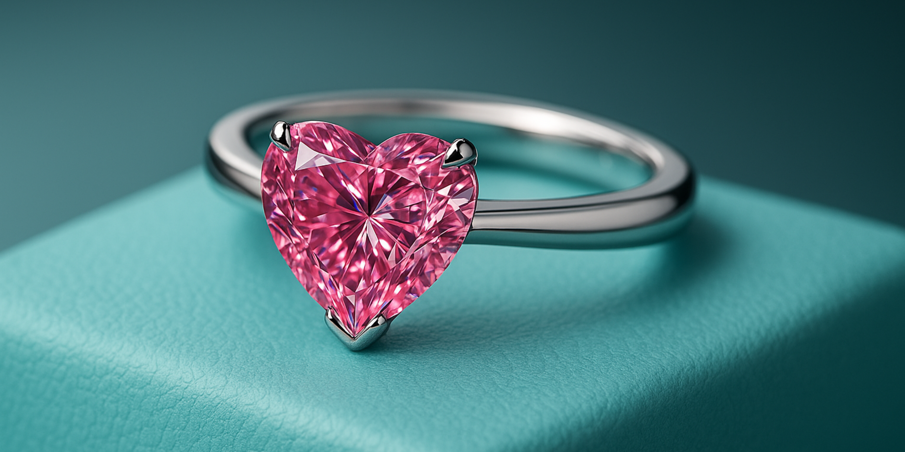 Modified Sakura Cut Moissanite Engagement Ring