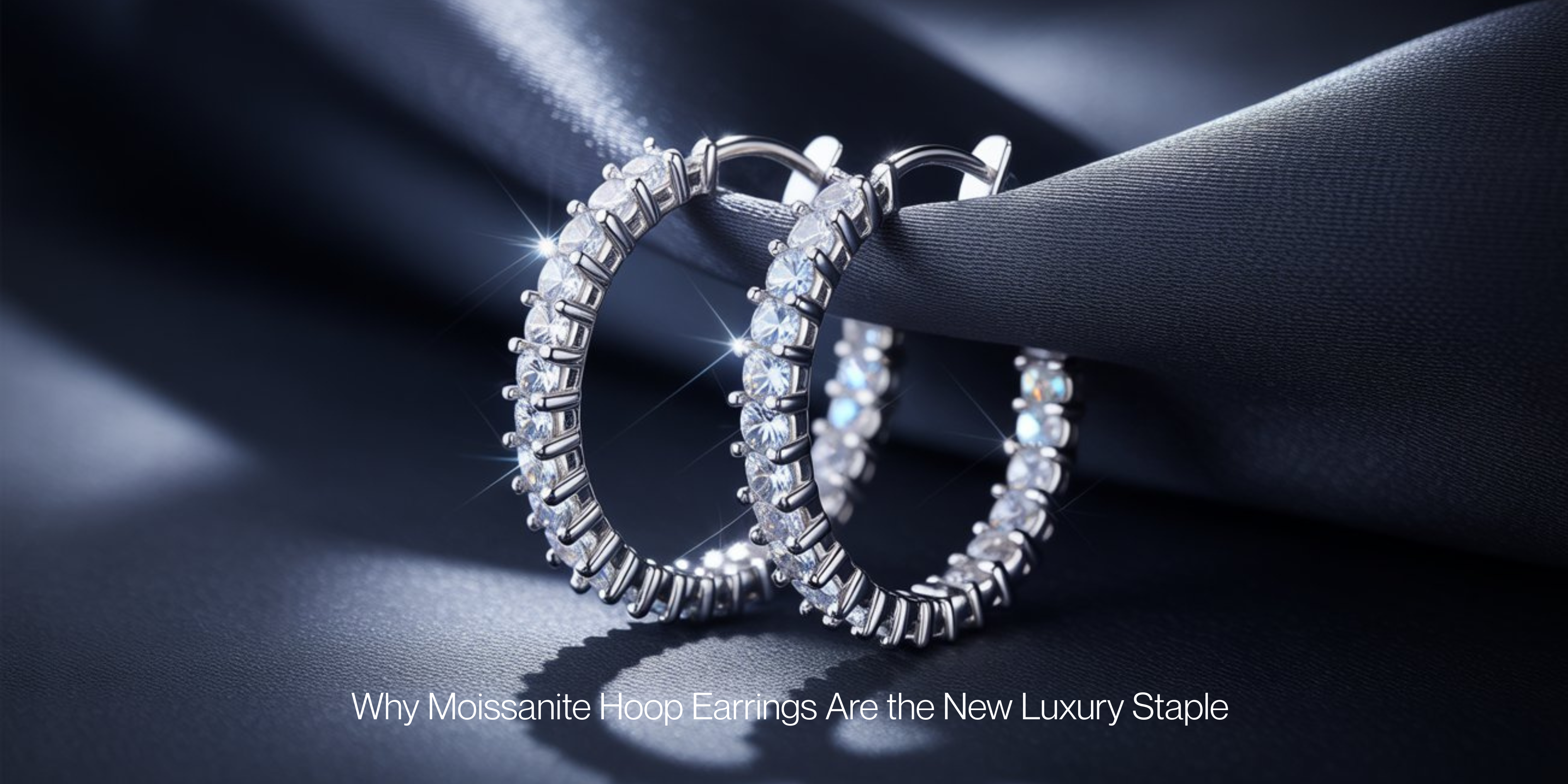 Moissanite Hoop Earrings 