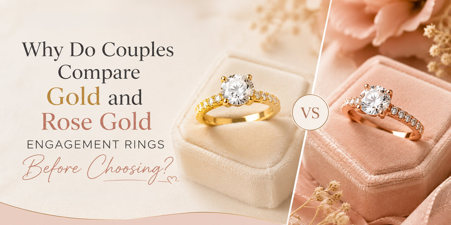 Gold and Rose Gold Engagement Rings