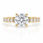 4.3 CT D Color Moissanite Engagement Ring