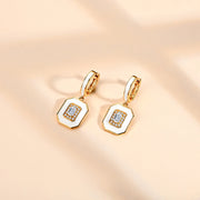 5*3MM Octagon-Cut Moissanite Earrings