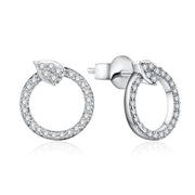 D VVS1 Color Moissanite Stud Earrings.