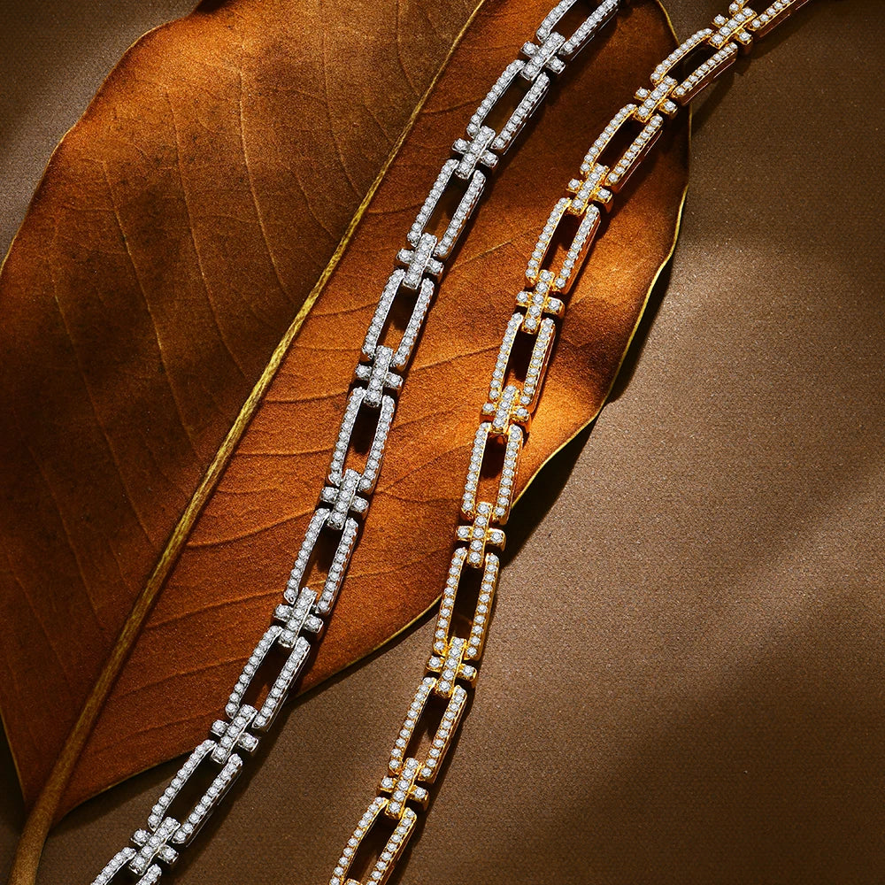 VVS1 Brilliant Cut Moissanite Bracelet | 925 Sterling Silver.