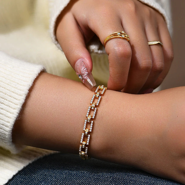 VVS1 Brilliant Cut Moissanite Bracelet | 925 Sterling Silver.