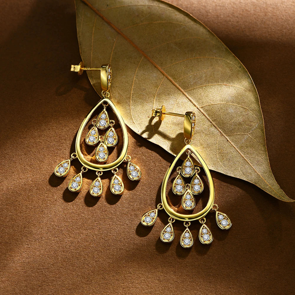 2.3MM Pear-Cut Moissanite Stud Earrings | S925.