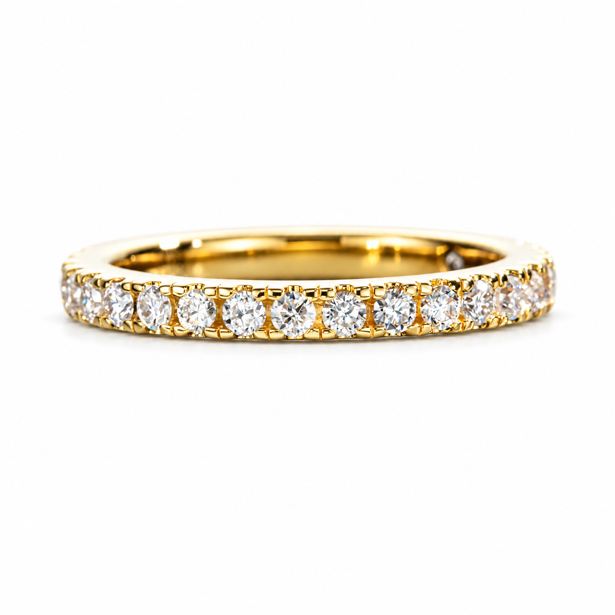 1.9 MM D Color Moissanite Wedding Band