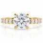 4.3 CT D Color Moissanite Engagement Ring