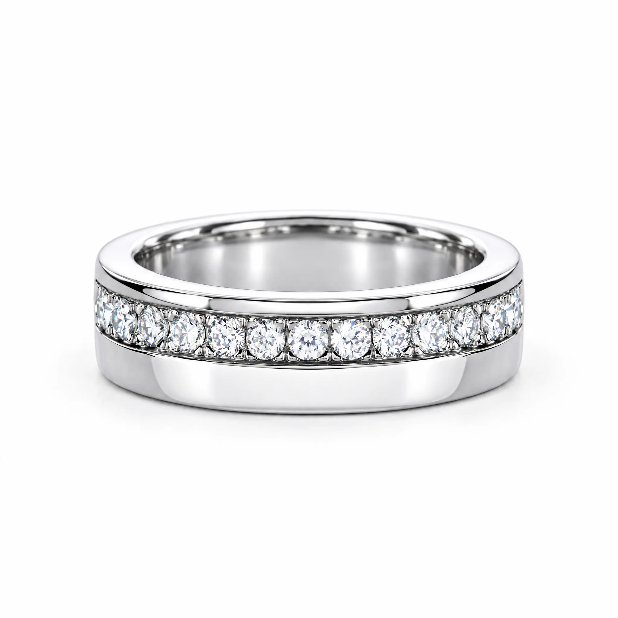 VVS1 D Color Men's Moissanite Ring