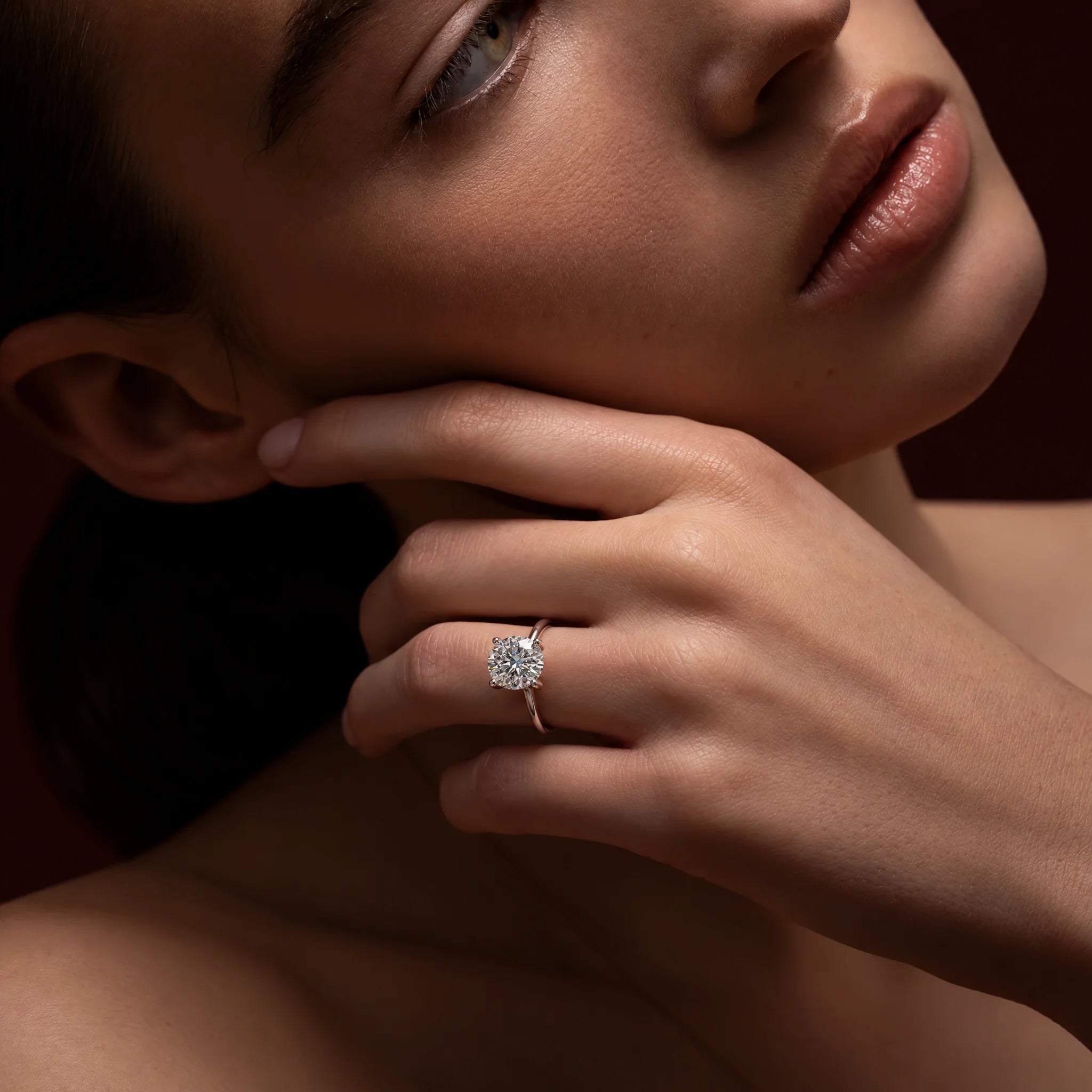3 CT Moissanite Solid Gold Engagement Ring