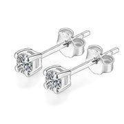 VVS1 Round Cut 3.0MM Moissanite Stud Earrings | S925.