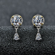 1 CT VVS1 Moissanite Stud Earrings | 925 Sterling Silver.