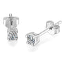 VVS1 Round Cut 3.0MM Moissanite Stud Earrings | S925.