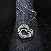 D Color VVS1 Clarity Heart Shaped Moissanite Necklace.