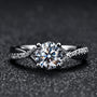 1 CT Classic Style D Color Moissanite Ring.