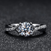 1 CT Classic Style D Color Moissanite Ring.