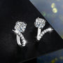VVS1 D Color 5MM Moissanite Earrings | Sterling Sliver.