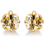 0.8 CT Asscher Cut Moissanite Stud Earrings | S925.