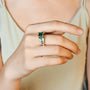 Emerald Cut Emerald Created Moissanite Gemstone.