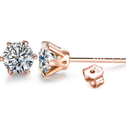 1 CT VVS1 D Color Colored Stud Earrings | S925.