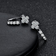 VVS 1 D Color Moissanite Stud Earrings | 925 Sterling Silver.