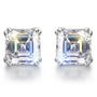 0.8ct 6.0mm D Color VVS1 Cut 18K White Gold Plated Earrings.