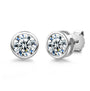 1CT/2CT VVS1 D Color Moissanite Stud Earrings | Round Cut.