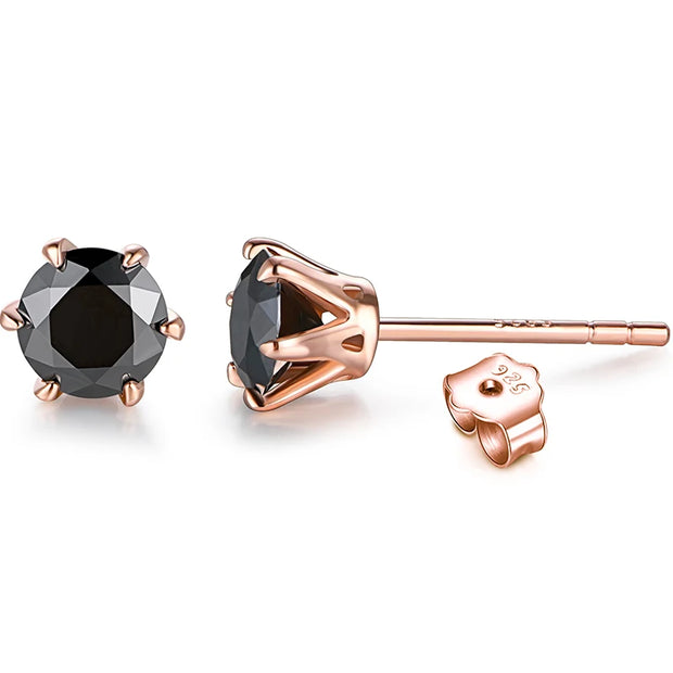 1 CT VVS1 D Color Colored Stud Earrings | S925.