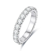 GK Moissanites 4mm Moissanite Wedding Band Ring