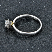 VVS 1 0.34CT Moissanite Ring | 925 Sterling Silver.