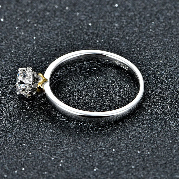 VVS 1 0.34CT Moissanite Ring | 925 Sterling Silver.