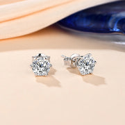 1.0-3.0 Carat Brilliant Cut Moissanite Stud Earrings | S925