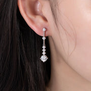 2.8cttw Moissanite Drop Earrings.