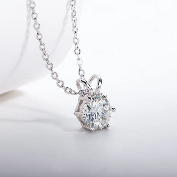 1ct/3ct/5ct D Color Moissanite Pendant Necklace.