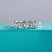GK Moissanites 4mm D Color Moissanite Eternity Band Ring