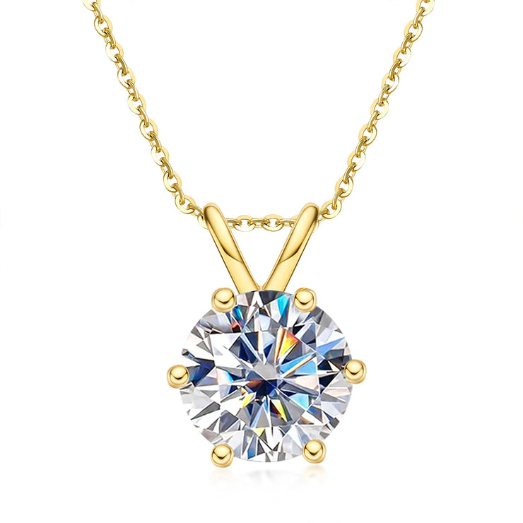 1ct/3ct/5ct D Color Moissanite Pendant Necklace.