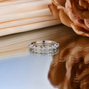 Moissanite Ring 925 Sterling Silver.