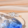 1 CT Brilliant Cut Halo Moissanite Promise Ring.